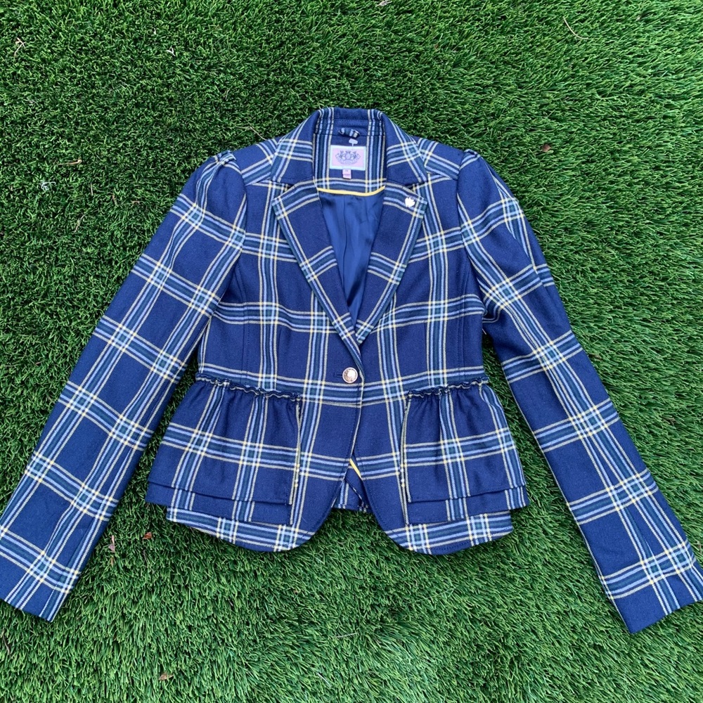Juicy Couture Plaid Blazer
